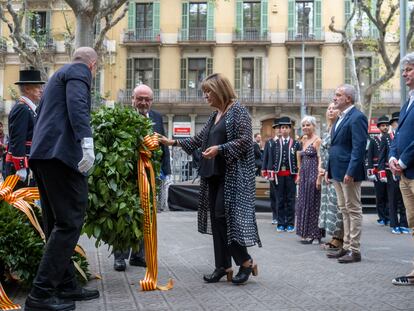 El Ejecutivo de la Diputación de Barcelona, el pasado 11 de septiembre, en un acto conmemorativo de la Diada.