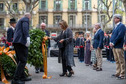 El Ejecutivo de la Diputación de Barcelona, el pasado 11 de septiembre, en un acto conmemorativo de la Diada.