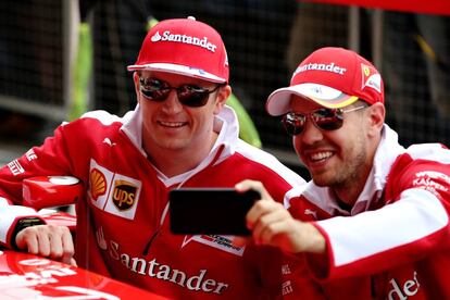 Raikkonen y Vettel, este jueves en Silverstone