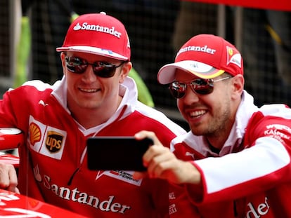 Raikkonen y Vettel, este jueves en Silverstone 