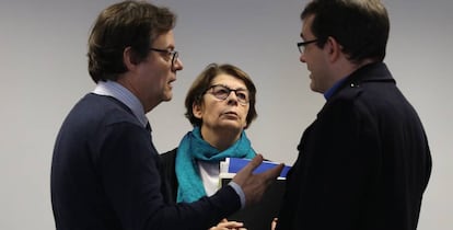 La concejal In&eacute;s Saban&eacute;s en el Ayuntamiento de Madrid. 