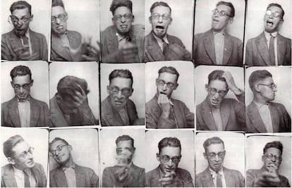 Fotomat&oacute;n de Raymond Queneau (1903-1976), fundador del OuLiPo.