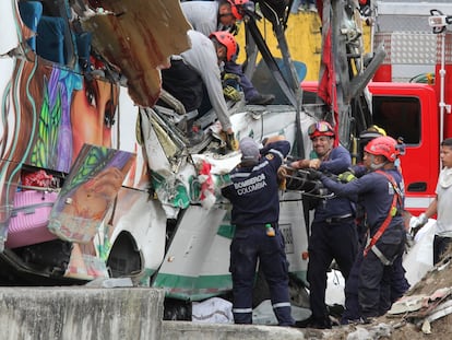 Un accidente en la Carretera Panamericana en Colombia, el 15 de octubre.