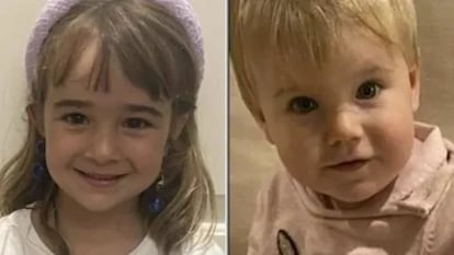 A la izquierda, Olivia, de seis años; a la derecha, Anna, de uno.