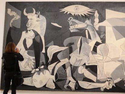 El ‘Guernica’ se expone en el Museo Reina Sofía.