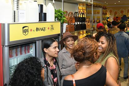 NEW YORK, NEW YORK - SEPTEMBER 09: Victor Vegas, Dash López and guests attend Awake NY x UPS at NYFW: The Shows Presents La Bodega Baque on September 09, 2022 in New York City. (Photo by Jenny Anderson/Getty Images for IMG Fashion)