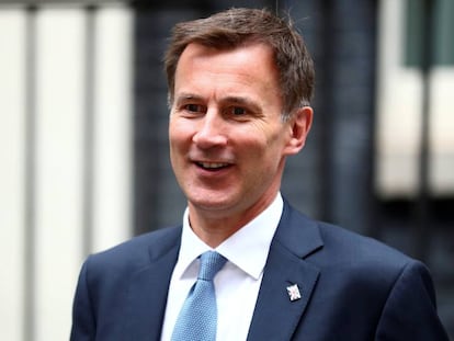 El ministro de Exteriores británico y candidato a suceder a May, Jeremy Hunt, el 22 de julio de 2019 en Londres.