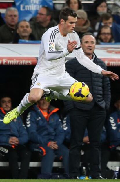 Bale en el partido contra el Valladolid.