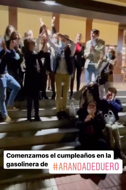 Pantallazo de la historia de Isabel Díaz Ayuso en Instagram este fin de semana.