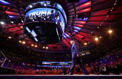 Donald Trump, este domingo en el Madison Square Garden de Nueva York. 