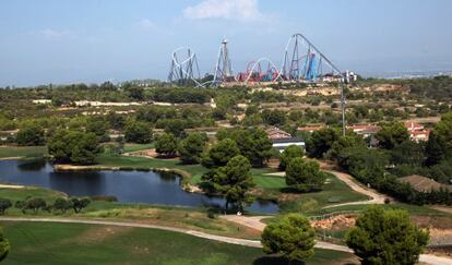 Terrenos en los que se prevé ubicar en 'macrocasino' Barcelona World, junto al parque de Port Aventura.