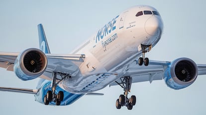 Uno de los aviones B787 Dreamliner de la aerolínea noruega Norse.