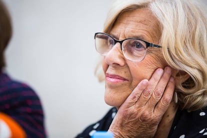 Manuela Carmena, alcaldesa de Madrid en los últimos cuatro años, en un acto la semana pasada.