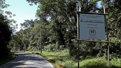 Entrada do Condomínio Laranjeiras, em Paraty