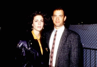 Rita Wilson y Tom Hanks en 1980.