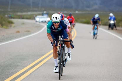 Miguel Angel Lopez durante la Vuelta a San Juan International 2023.