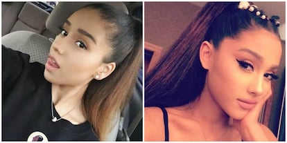 Ariana Grande tiene a su doble que no solo la imita en su poses, sino también en su forma de vestir y estilo. El clon de la cantante se llama Jacky Vasquez y acumula más de 238.000 seguidores.