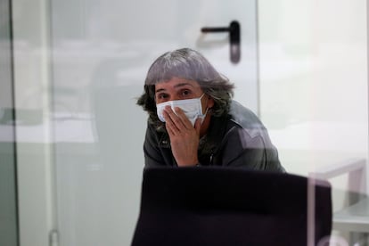La exjefa de ETA Soledad Iparraguirre, 'Anboto', este martes en la Audiencia Nacional en Madrid.