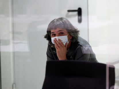 La etarra Soledad Iparraguirre, 'Anboto', durante un juicio en la Audiencia Nacional el pasado 9 de marzo.