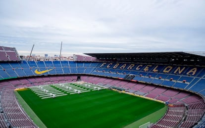 Obras en el Spotify Camp Nou, en una imagen distribuida por el club.