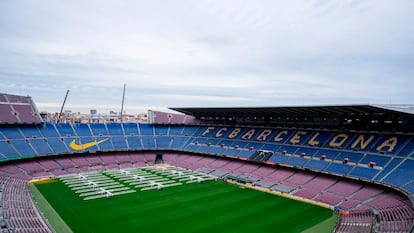 Obras en el Spotify Camp Nou, en una imagen distribuida por el club.