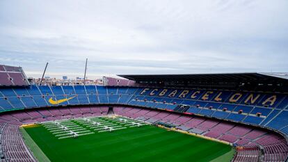 Obras en el Spotify Camp Nou, en una imagen distribuida por el club.