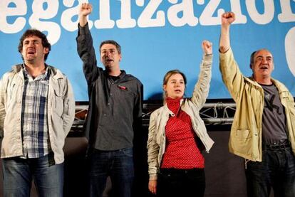 La izquierda 'abertzale' celebra la decisión del Constitucional.