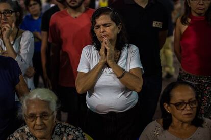 Ato em homenagem aos mortos na chacina do Benfica, em Fortaleza.