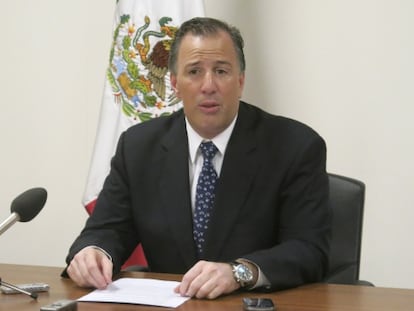 El canciller mexicano Meade en Ginebra, este martes