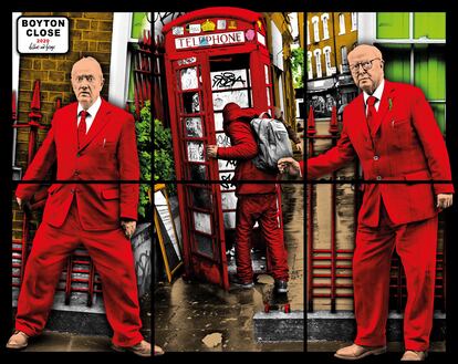 Gilbert & George 'Boyton Close' (2020). CORTESÍA GALERÍA WHITE CUBE