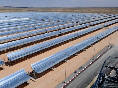 Central termosolar de ciclo combinados en Ain Beni Mathar (Marruecos).