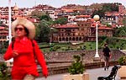 Vista del barrio de Neguri. Al fondo, el palacio de la familia Lezama Leguizamon.