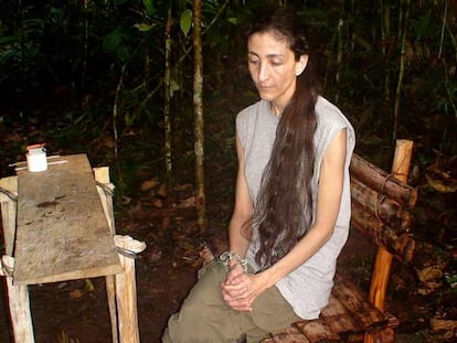 Ingrid Betancourt, en una fotografía difundida ayer por el Gobierno colombiano.