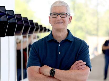 Tim Cook, Apple's CEO, at an event in Cupertino, California, the company's headquarters.