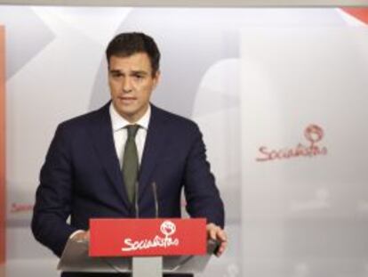 Pedro Sánchez, secretario general del PSOE.