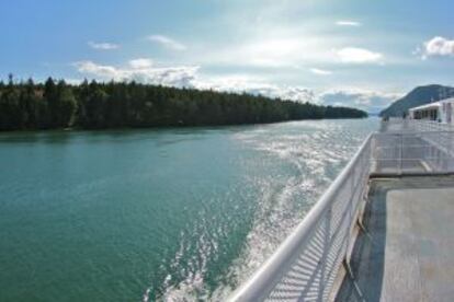 Ferry a la Isla de Vancouver.