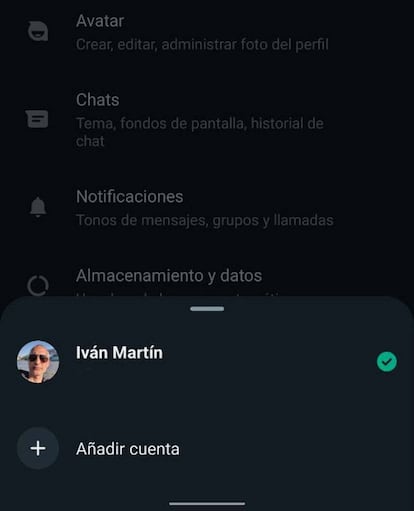 Dos cuentas WhatsApp