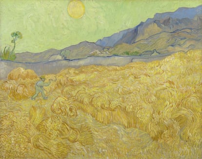 'Campo de trigo con segador', de Vincent Van Gogh (1889).