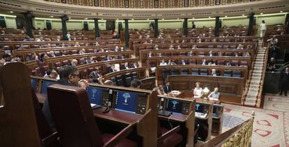 El pleno del Congreso de los Diputados, este martes.