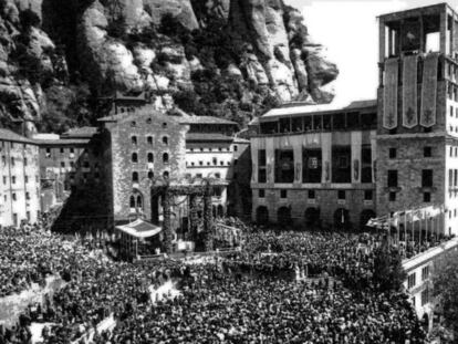 La cerim&ograve;nia d&#039;entronitzaci&oacute; va convocar milers de persones que van omplir l&rsquo;esplanada de la bas&iacute;lica.
 