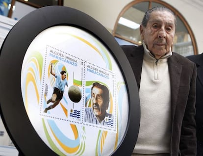 Alcides Ghiggia, en mayo pasado.