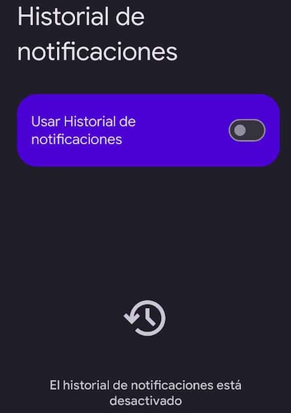 Historial de notificaciones en Android