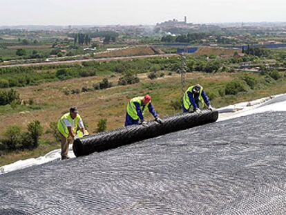 Recta final del futuro parque de Serra Llarga, en Lleida