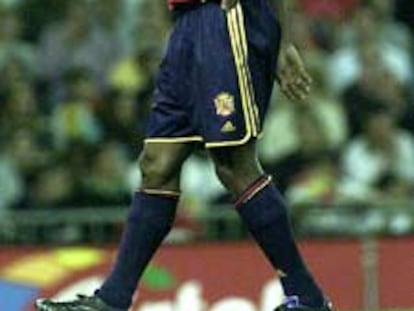 Catanha, con la selección española.