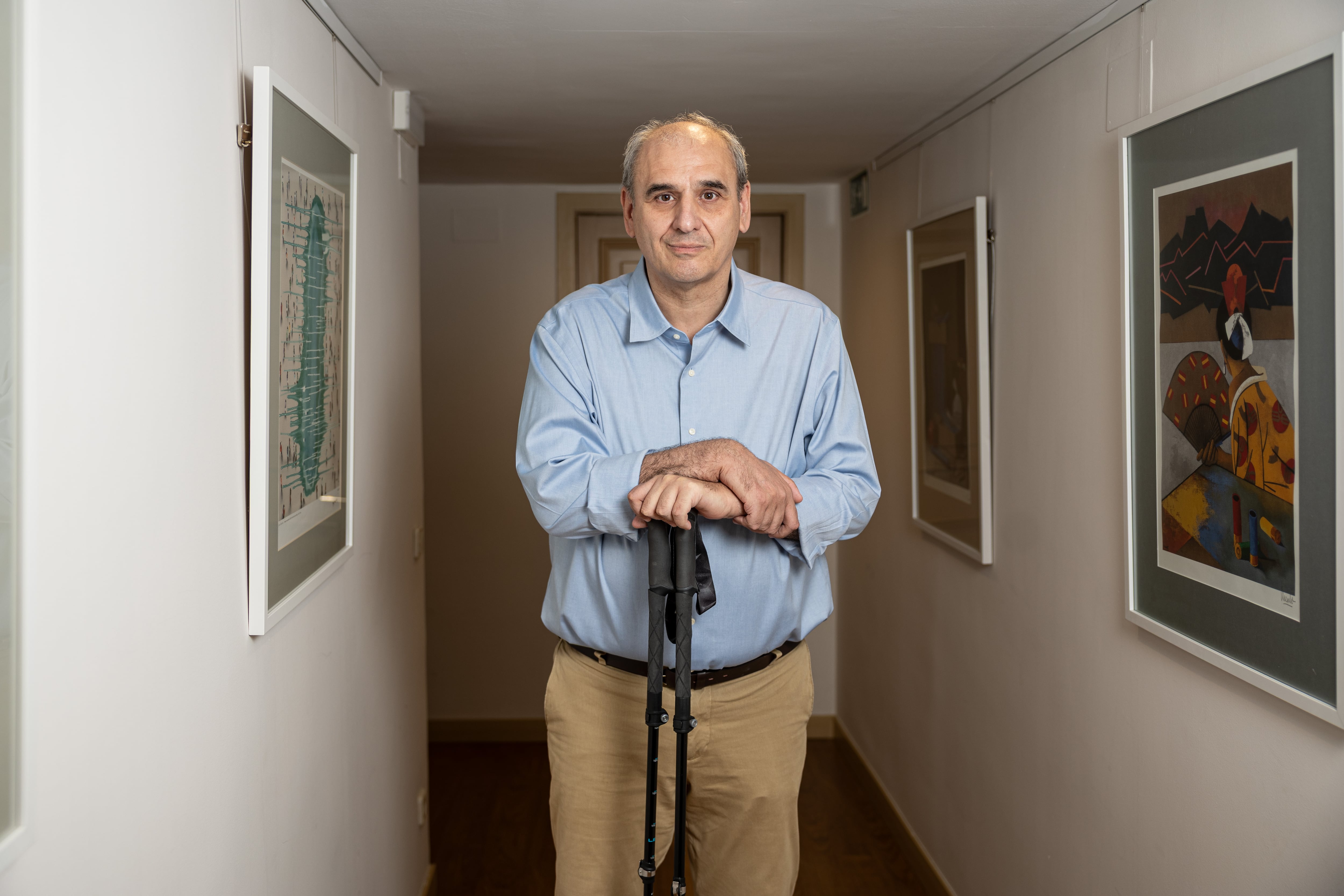 El empresario Juan Carlos Barrabés, a principios de este julio, posa para una entrevista con EL PAÍS.