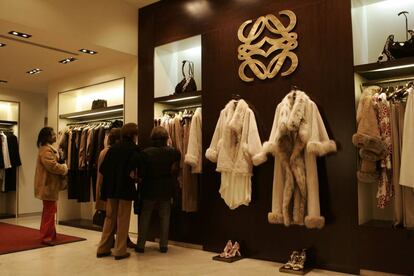 Tienda Loewe en la calle Serrano de Madrid.