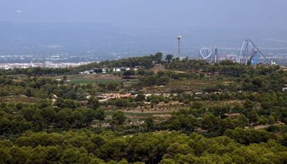 Parque temático Port Aventura y terrnos adyacentes donde se contruirá el Barcelona World.