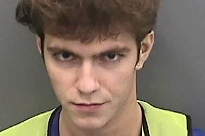 Graham Ivan Clark, de 17 años, en la cárcel del condado de Hillsborough, Tampa, Florida.