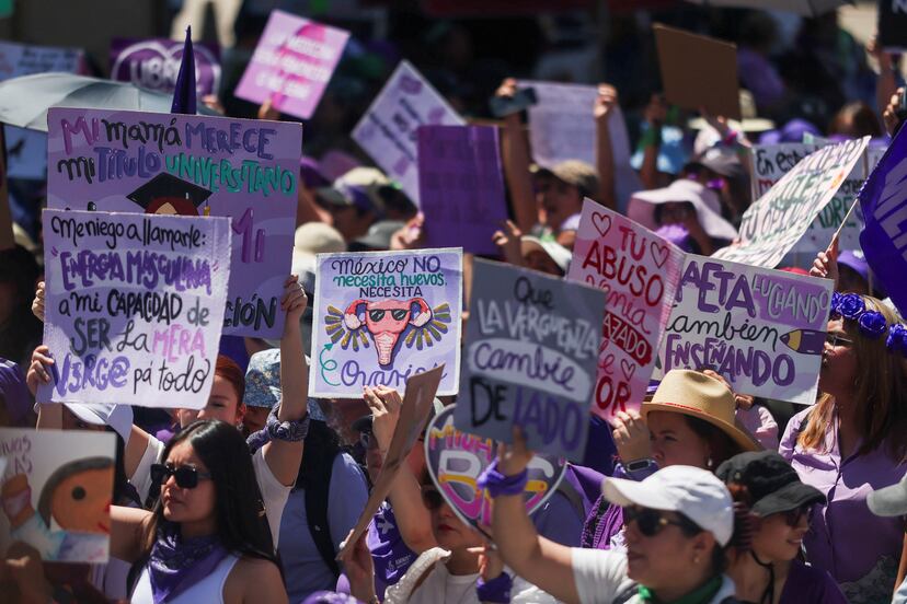 8M: La marcha por el Día internacional de la Mujer en Ciudad de México ...