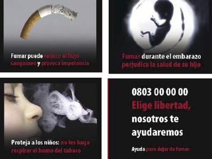 Imágenes de los estragos que causa el tabaco.